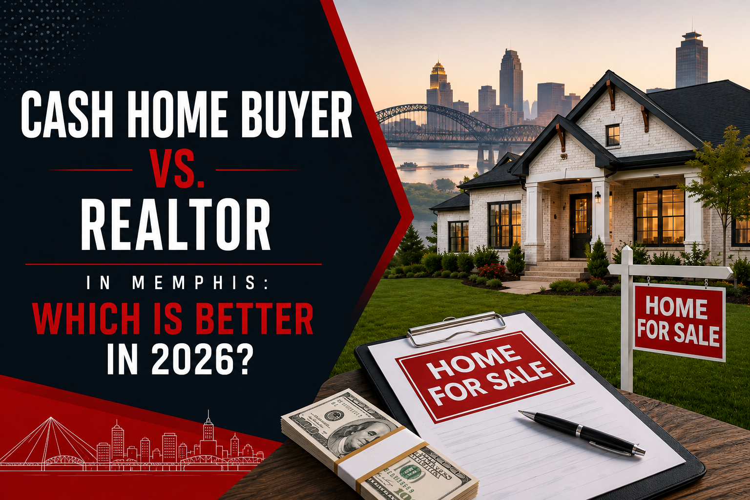 Memphis homeowner comparing a cash home offer with a traditional real estate listing
